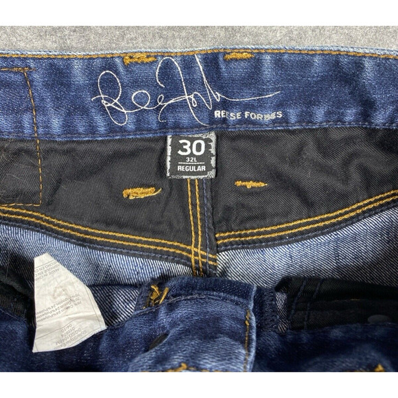 Quiksilver Reese Forbes Jeans Men 30 x 32 R Blue Wash Straight Leg - Picture 9 of 15